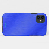 アルミニウム青 Case-Mate iPhoneケース (裏面(横))