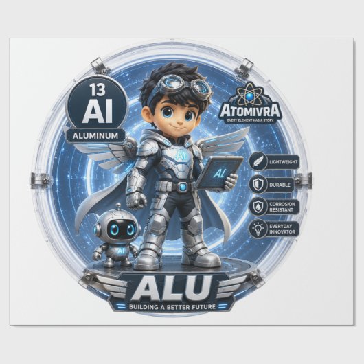 アルミニウム ATOMIVRA ラッピングペーパー (フラット)