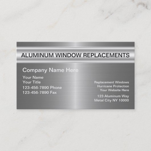 アルミニウムWindowsの名刺 名刺 (正面)