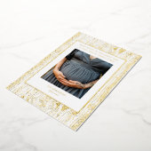 アルミホイル ファミリーツリー 妊娠発表 フォトカード 箔シーズンカード (回転した状態)