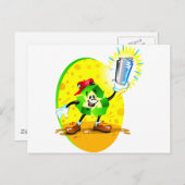 アルミ缶のリサイクルシンボルのアニメーション ポストカード (正面/裏面)