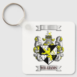 アルミ製キーカバー Williams 家族の姓+ シールド キーホルダー