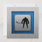 アルミ調のホッケー 招待状 (裏面)