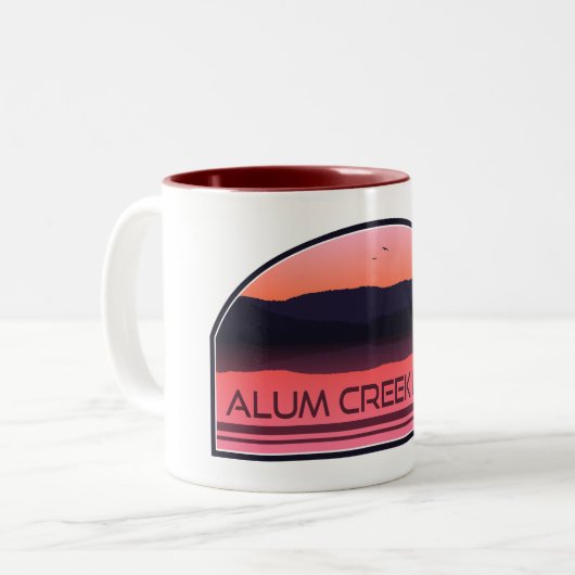 アルムクリークレイクオハイオレッドサンライズ ツートーンマグカップ (正面左)