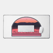 アルムクリークレイクオハイオレッドサンライズ デスクマット (キーボード&マウス)