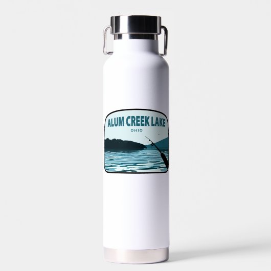 アルムクリークレイクオハイオ魚釣りロッド ウォーターボトル (正面)