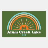 アルムクリークレイクレインボー 長方形シール (正面)