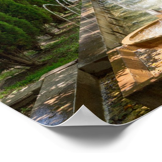 アルムダイナガーデンズの噴水 – パルマデマヨルカ ポスター (角)