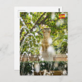 アルムダイナガーデンズの噴水 – パルマデマヨルカ ポストカード (正面/裏面)