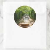 アルムダイナガーデンズの噴水 – パルマデマヨルカ ラウンドシール (バッグ)