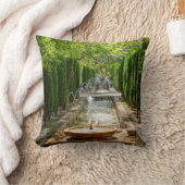 アルムダイナ庭園の噴水 - パルマ・デ・マヨルカ クッション (ブランケット)