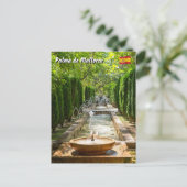 アルムダイナ庭園の噴水 - パルマ・デ・マヨルカ ポストカード (スタンド正面)