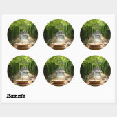 アルムダイナ庭園の噴水 - パルマ・デ・マヨルカ ラウンドシール (シート)