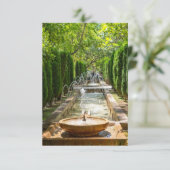 アルムダイナ庭園の噴水 - パルマ・デ・マヨルカ 招待状 (スタンド正面)