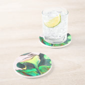 アルムリリー水カラーオリジナルアート絵画ズ コースター (側面)