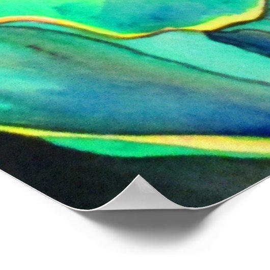 アルムリリー水カラーオリジナルアート絵画ズ ポスター (角)