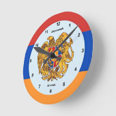 アルメニアՀայաստան壁時計 ラウンド壁時計 (傾斜)