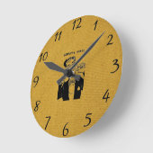 アルメニアことわざ時計 ラウンド壁時計 (傾斜)