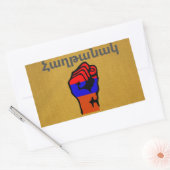 アルメニアことわざ長方形ステッカー 長方形シール (封筒)