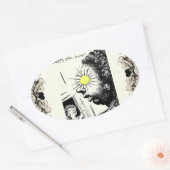 アルメニアことわざ 楕円形シール (封筒)