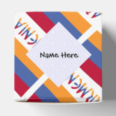 アルメニアとアルメニア国旗のタイルパーソナライズされた張り フェイバーボックス (上部)