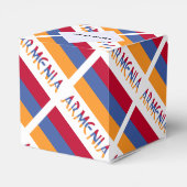 アルメニアとアルメニア国旗のタイルパーソナライズされた張り フェイバーボックス (裏面サイド)