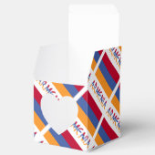 アルメニアとアルメニア国旗のタイルパーソナライズされた張り フェイバーボックス (オープン)