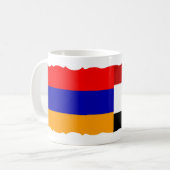 アルメニアとエジプト国旗のコーヒーマグ コーヒーマグカップ (正面左)