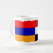 アルメニアとシリア国旗のコーヒーマグ コーヒーマグカップ (正面左)