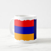 アルメニアとフランス国旗のコーヒーマグ コーヒーマグカップ (正面左)