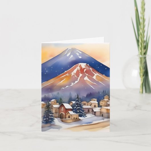 アルメニアのクリスマス - 1月6日 - 水彩 シーズンカード (正面)