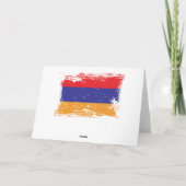 アルメニアのグランジな旗 カード (裏面)