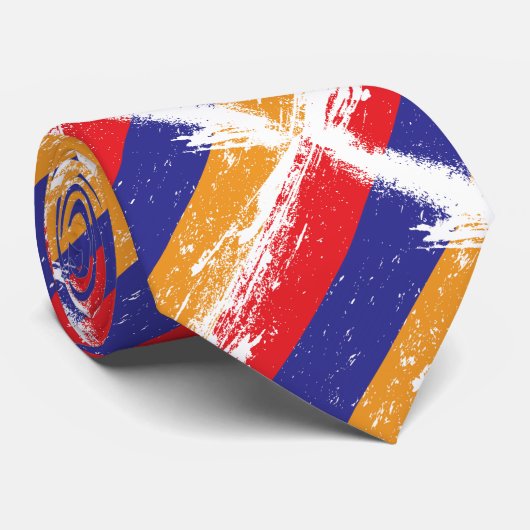 アルメニアのグランジな旗 ネクタイ (ロール)