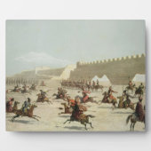 アルメニアのサダール・アブバットでクルドとタタールの戦士 フォトプラーク (正面)