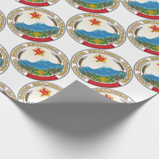 アルメニアのソビエト社会主義共和国の紋章 ラッピングペーパー (角)