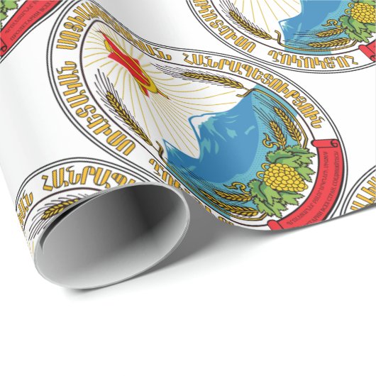 アルメニアのソビエト社会主義共和国の紋章 ラッピングペーパー (ロールコーナー)