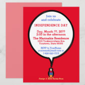 アルメニアのペンギンさん おしゃれな招待状 招待状 (正面/裏面)