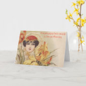 アルメニアのメリークリスマスグリーティングカード カード (黄色い花)