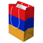 アルメニアの国旗 ミディアムペーパーバッグ (裏面アングル)