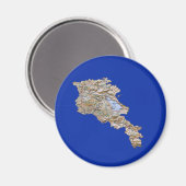 アルメニアの地図マグネット マグネット (正面/裏面)