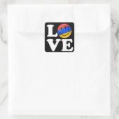 アルメニアの微笑の旗からの愛 スクエアシール (バッグ)