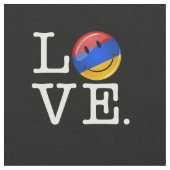 アルメニアの微笑の旗からの愛 ファブリック (クローズアップ)