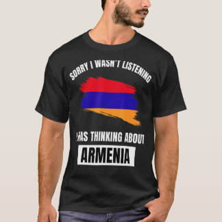 アルメニアの愛は私がAboではない聞ことを考える残念に思う Tシャツ