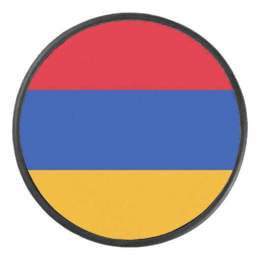 アルメニアの愛国的な旗 アイスホッケーパック (正面)