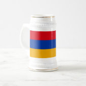 アルメニアの愛国的な旗 ビールジョッキ (正面左)