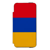 アルメニアの愛国的な旗 INCIPIO iPhoneウォレットケース (フォリオ 正面)