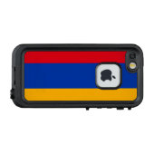 アルメニアの愛国的な旗 LifeProof iPhoneケース (裏面横)