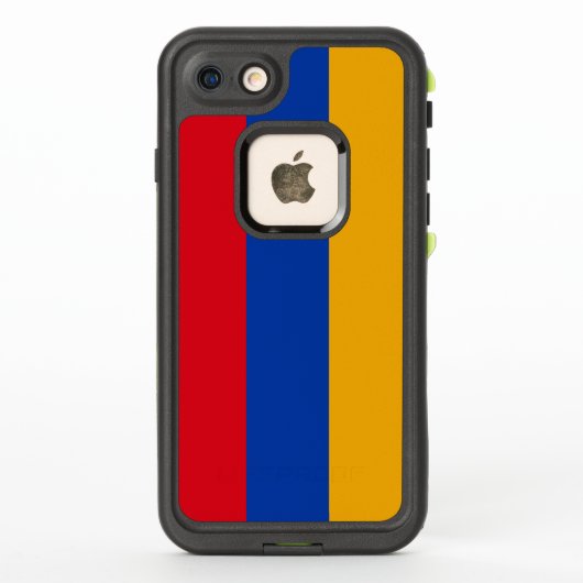 アルメニアの愛国的な旗 LifeProof iPhoneケース (裏面)