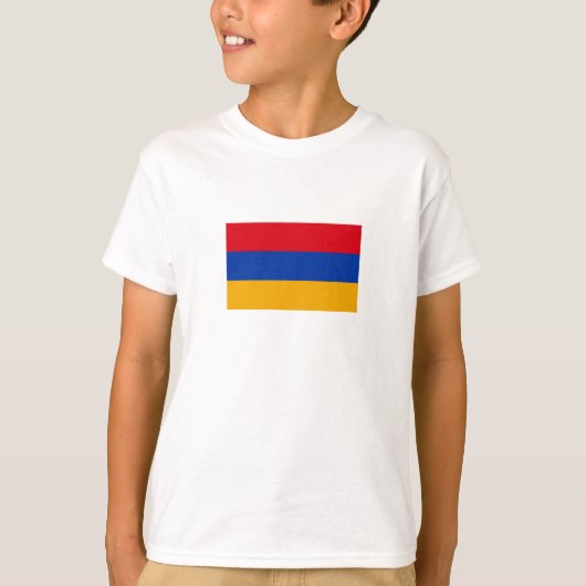アルメニアの愛国的な旗 Tシャツ (正面)