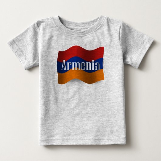 アルメニアの振る旗 ベビーTシャツ (正面)